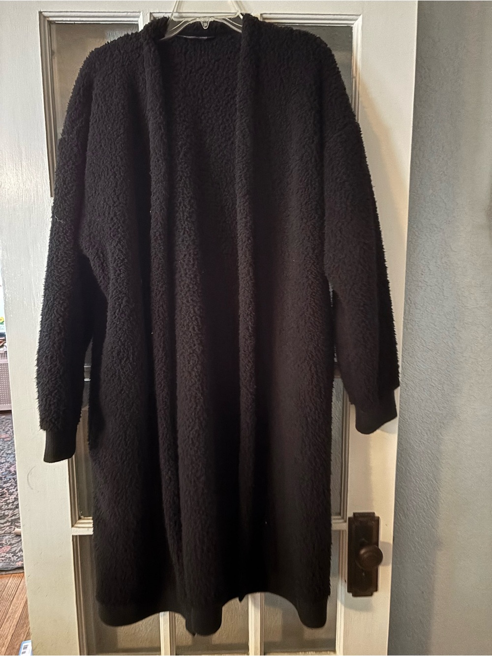 Simply Vera Vera Wang Black Long Open-Front Cardigan